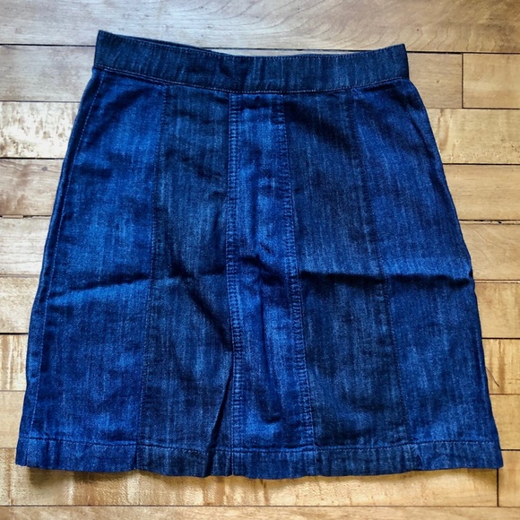 High Waisted Mini Denim Pencil Skirt - Picture 3 of 3